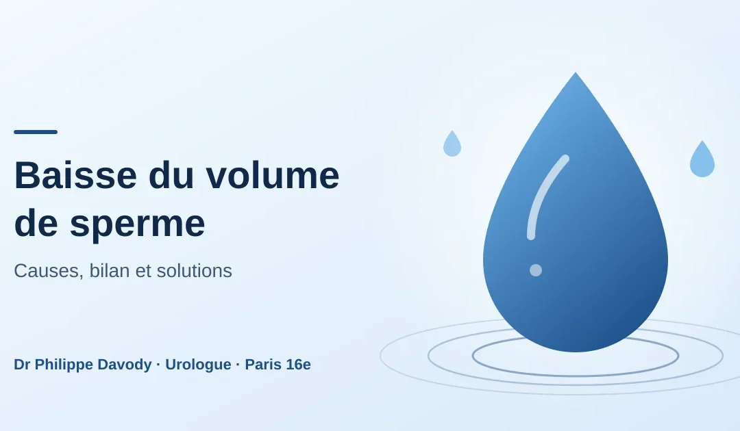 Baisse du volume de sperme : quelles causes, quelles solutions ?